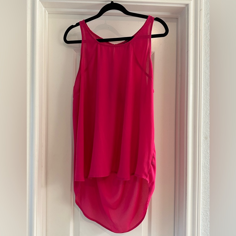 Hi low ladies tank top